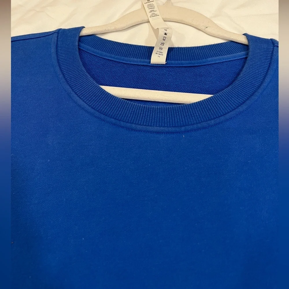 Lululemon “Perfectly Oversized Crew” Wild Bluebell Size 6 - Picture 10 of 13